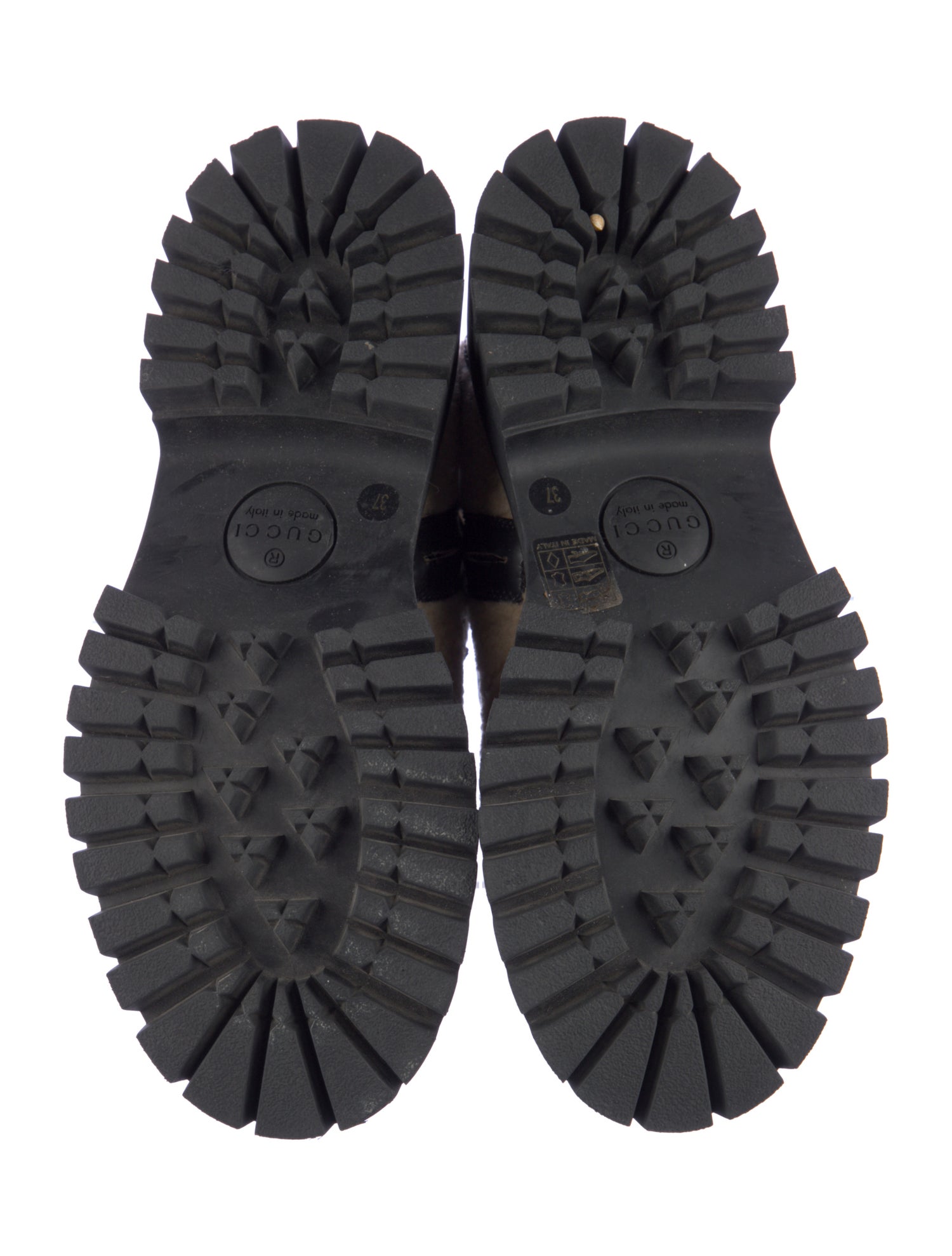 Gucci Horsebit Accent Shearling Boots